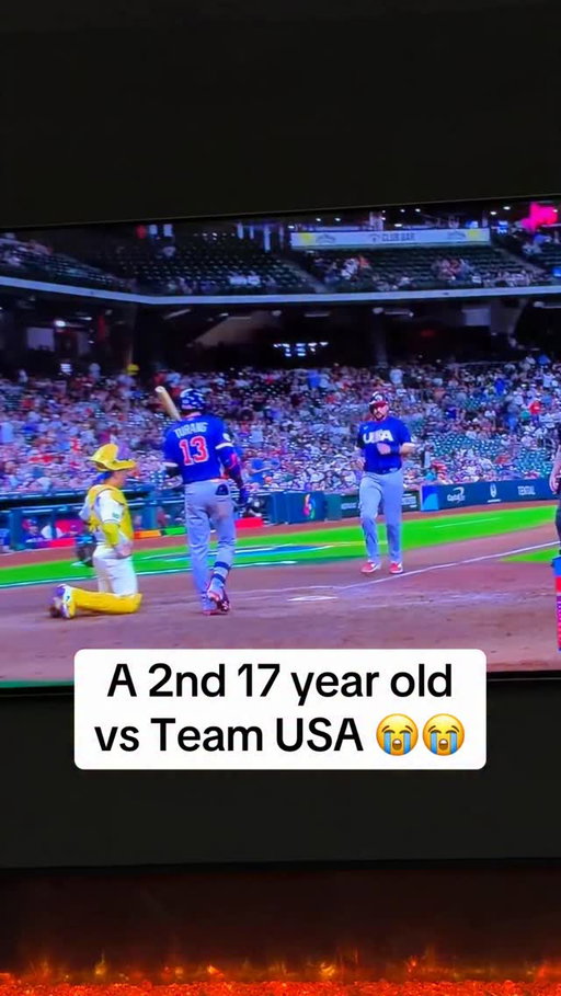 ANOTHER 17 YEAR OLD?? 😭 #baseball #wbc