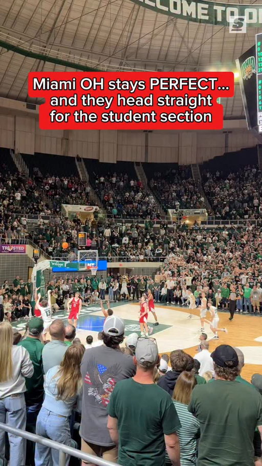 Miami Ohio had to talk their talk after completing their perfect season 🗣️ @tmackk10