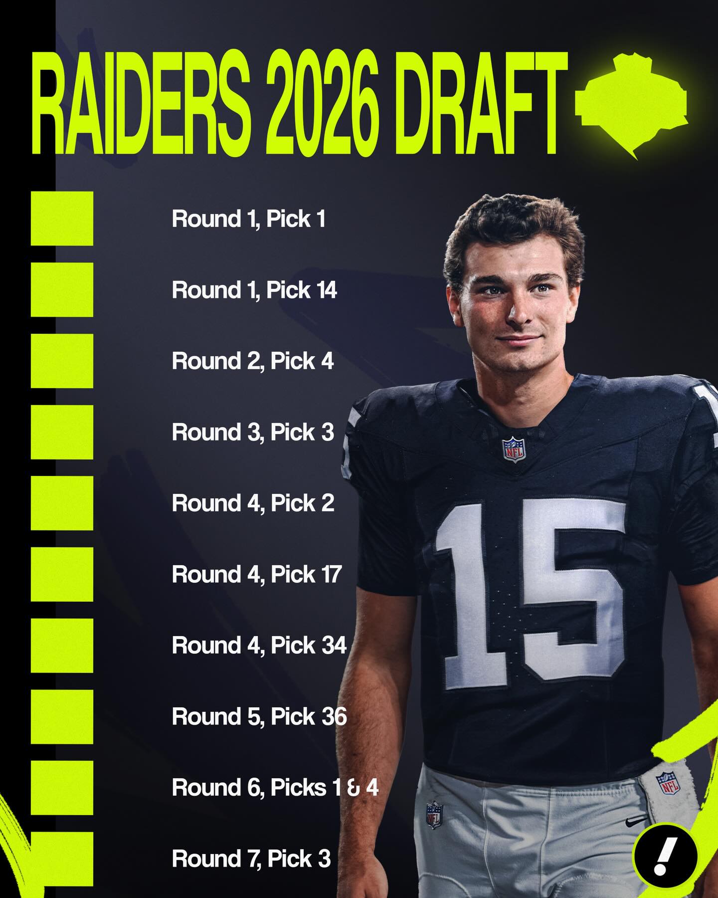 The Raiders are STACKED with picks for 2026 🤯

Las Vegas acquired another first-round pick this year after trading DE Maxx Crosby to Baltimore.