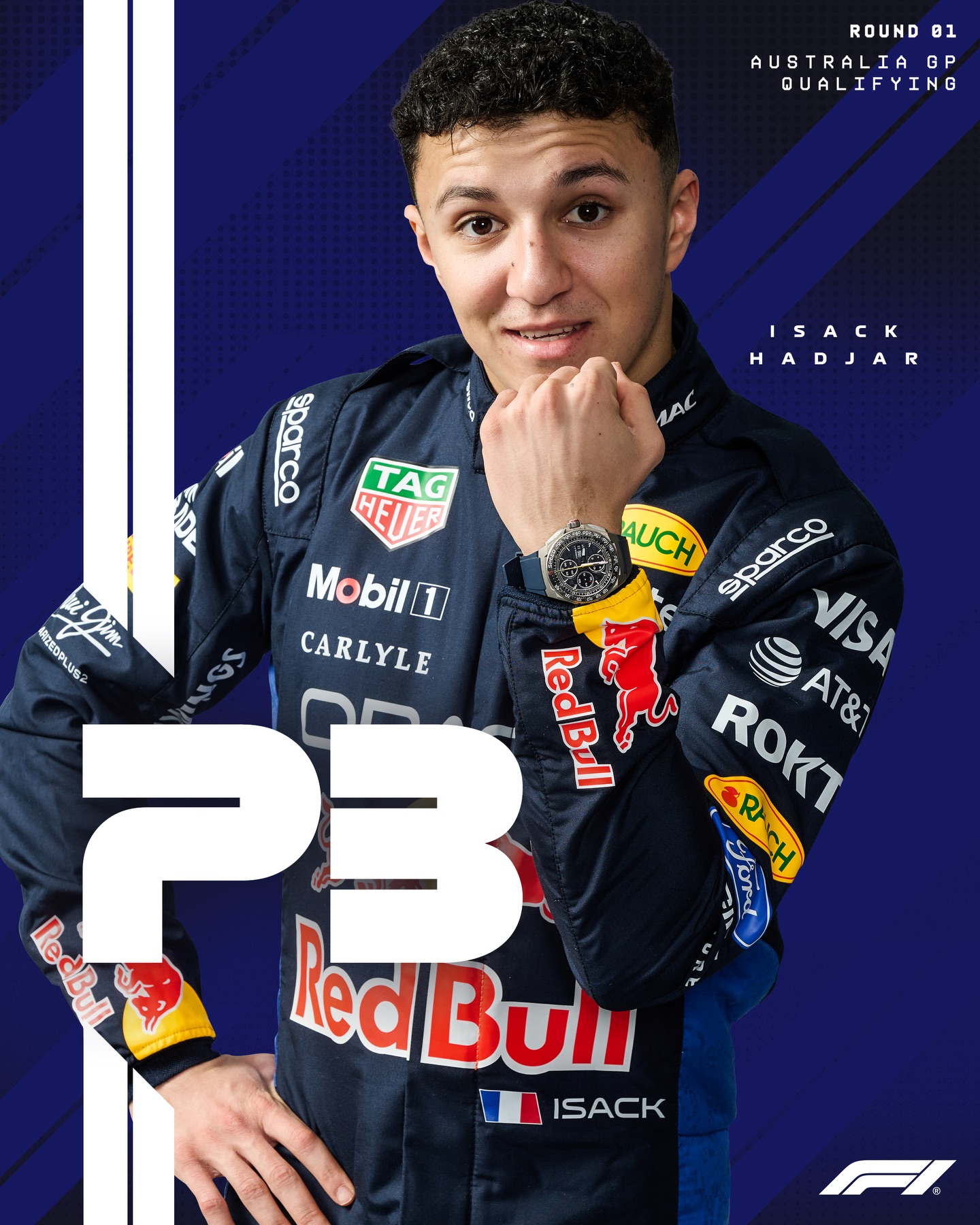 Isack Hadjar, in the top three on his Red Bull debut. What a lap! 🔥

#F1 #Formula1 #AusGP @isackhadjar @redbullracing