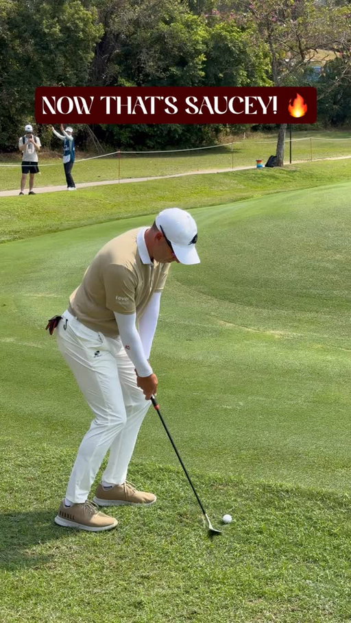 Insane work around the green from @thesergiogarcia! 🔥

#LIVGolfHongKong