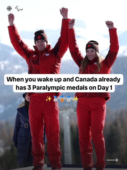 Wake up Canada, we have Paralympic medallists🗣️🇨🇦

Para alpine skier Kalle Eriksson and guide Sierra Smith won silver—the first Canadian Paralympic medal of #MilanoCortina2026 🥈

Para nordic skier Natalie Wilkie won silver in the standing sprint biathlon event🥈

Sit-skier Kurt Oatway won a bronze medal in the downhill event🥉