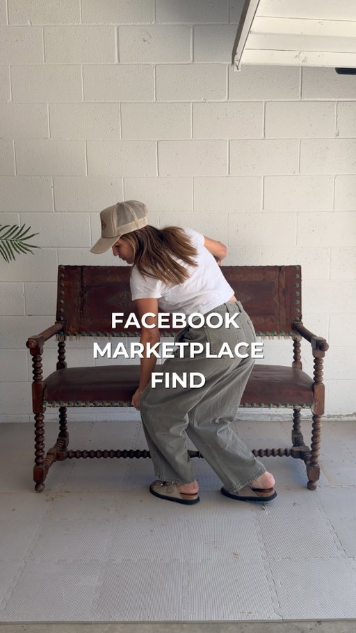 Is this bench worth a lot of money!? 🤯

Ad I found this amazing bench on @facebook Marketplace and did a little research once I got it home. The only similar thing I can find is a chair that looks just like it!

I used @dixiebellepaint to nourish the leather and revive the dried wood to help the piece last longer!

 What do you think of this piece and do you have any information on this!? 🤷🏻‍♀️ #antiques #antiquefinds #thriftfinds #thrifthaul