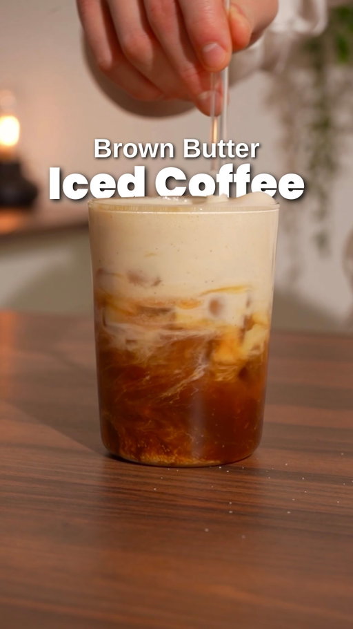 New favorite coffee drink 👀

Recipe from @skymckee 

Brown Butter Iced Coffee:
- 2 tbsp of butter to a pan on medium heat
(While this melts / browns)
- combine in another bowl 2 tbsp of brown sugar, 1 tsp vanilla extract, pinch of salt, 90ml/ 3 oz hot water 
- add this syrup to the browned butter & mix 
- make your brown butter cold foam:
a) 100 ml/ little over 3 oz of oat cream + 1 1/2 oz brown butter syrup
b) 3 oz heavy cream, 1 oz milking choice, 1 1/2 oz brown butter syrup
- add to your final glass 
* 180 ml/ 6 oz of cold brew on ice or an iced americano 
* cold foam on top
* pinch of salt as finishing touch

That’s it. Enjoy! 😁

#icedcoffee #icedlatte