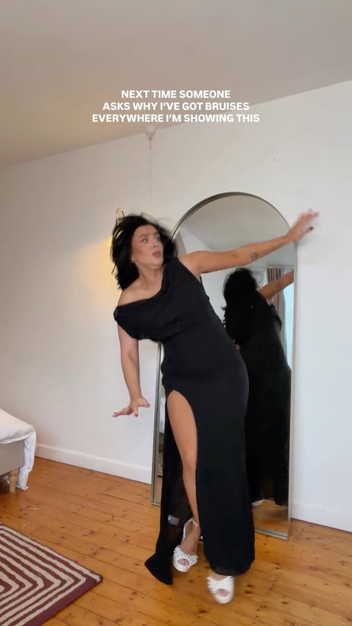 Thank god I’m trialling wedding shoes now 😭😭 Also can you understand HOW ITS NOT MY FAULT 😂😂😂 My ankles just are weak ass bitches who just think naaaa not today.. the Dress is @ohpolly