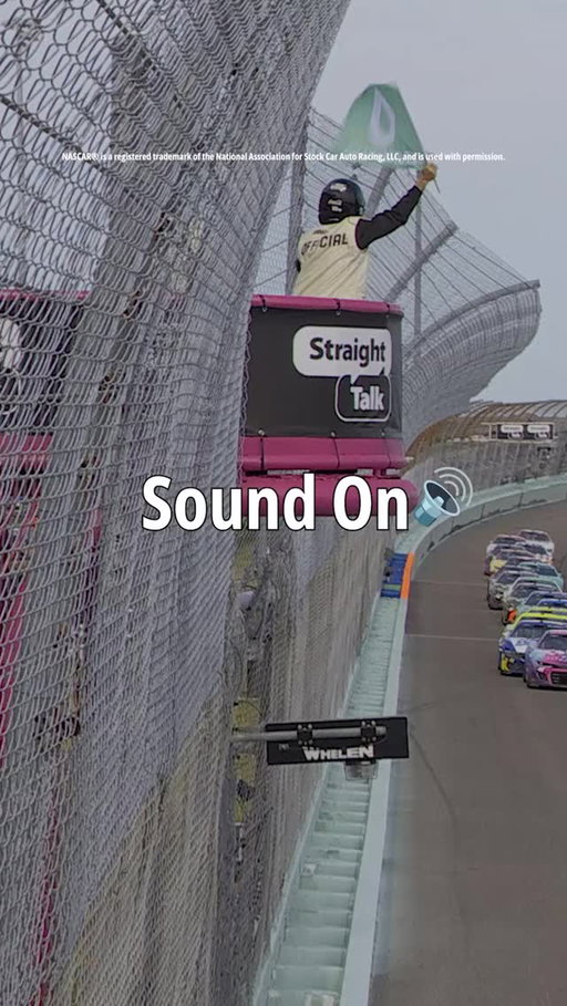 It’s about to get real loud, real fast. The Straight Talk Wireless 500 hits Phoenix Raceway on 3/8. 🏁