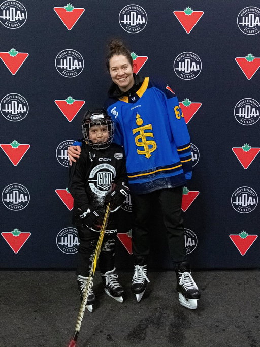 Changing the face of hockey 🏒

During Black History Month, we spent some time with the Hockey Diversity Alliance, learning about the work they do in our community and skating with future hockey stars!

Join us at our Black History Celebration game tomorrow as we highlight the Hockey Diversity Alliance!