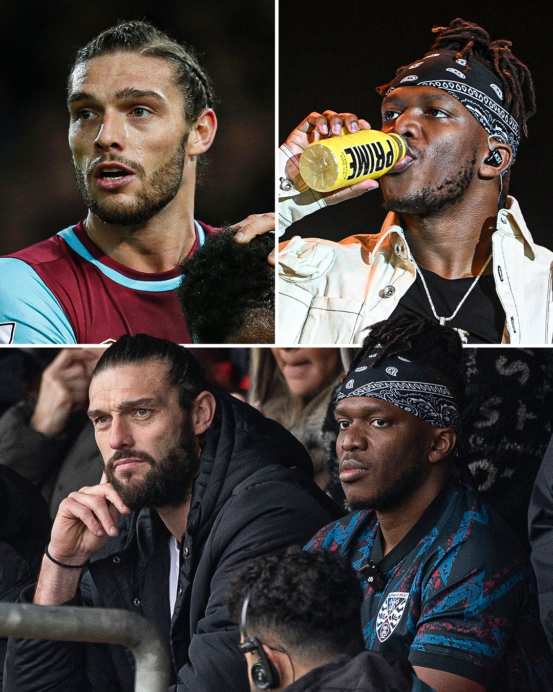 Starting to think we may be living in a simulation...🤯👇😅

KSI and Andy Carroll are sat together watching sixth-tier side Dagenham and Redbridge take on Dorking Wanderers, as minority owners of the home side (and a player in Carroll's case!) 😳🤝

If you'd have told us a few years ago that a former-England striker and one of the world's biggest YouTubers would link up to try and bring a non-league side back from the brink, we'd have thought you were crazy 😭

Yet here we are, Carroll, previously of multiple Premier League sides, sitting down to watch the big game alongside KSI of YouTube, boxing and music fame 🍿