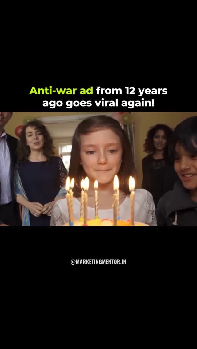 A 2014 campaign by Save the Children, titled “Most Shocking Second a Day,” went viral for showing a young girl’s life over the course of a year through one-second clips. The film begins with scenes from a normal childhood but gradually shifts as conflict and chaos take over, illustrating how quickly war can disrupt everyday life.

The video imagined the Syrian war unfolding in a familiar Western environment, helping viewers better understand the human impact of conflict.

As concerns grow again about rising tensions in the Middle East, the powerful anti-war video has begun circulating online once more

#MarketingMentor #IranWar