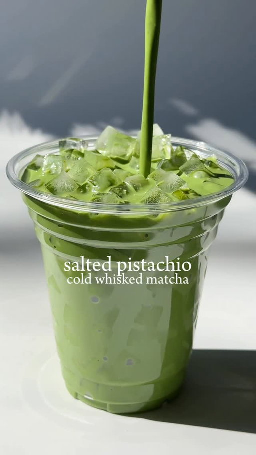 🧂🍵 salted pistachio cold whisked matcha

blend together
— 3 tbsp unsalted roasted pistachios
— 1/2 tbsp maple syrup 
— 200ml milk

— 2tsp matcha
— 1/3 of blended pistachio milk (use a mesh strainer to remove any clumps to make it easier for whisking)
— whisk, then add the rest of the milk 
— a pinch of sea salt flakes 
— lots of mini ice cubes

#homecafe #matcharecipes #matchalover #matchalatte