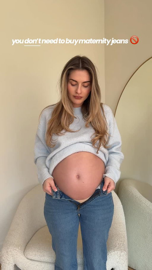 How to wear regular jeans throughout pregnancy 🙌 tag a mama who needs! 

Comment LINKS for the details sent to your DMs 🤍

>>> https://liketk.it/5Y9oY