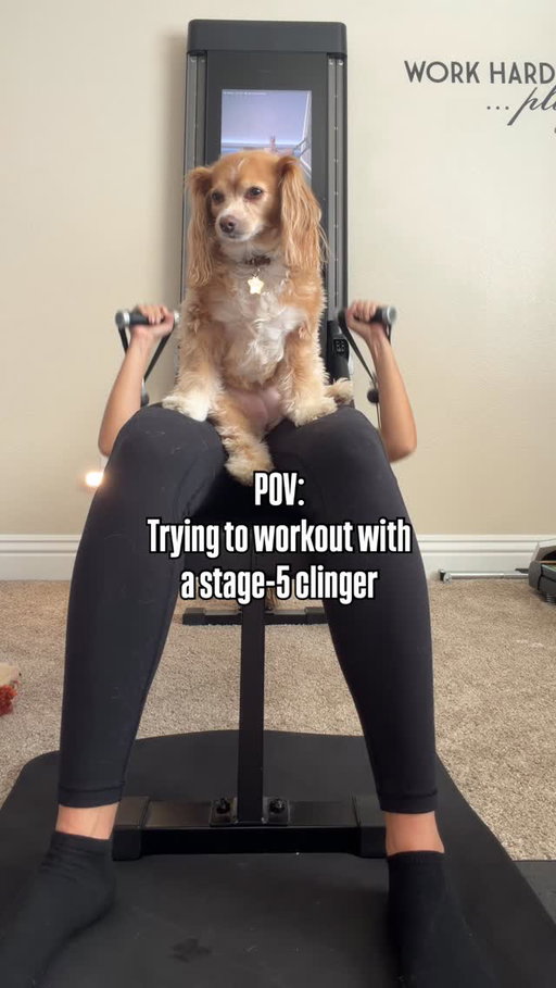 She’s just an extra 15 lbs of resistance 😅