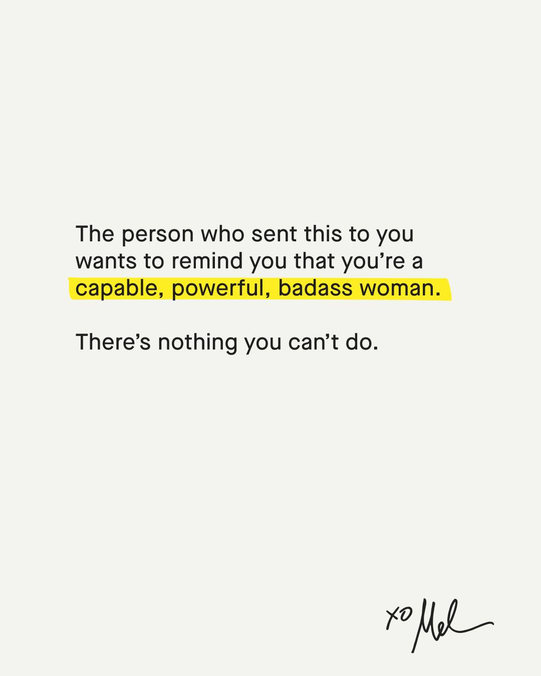 Happy International Women’s Day!!

Today, take this as your reminder: You are stronger than you think, more capable than you realize, and there is nothing you can’t figure out or do ❤️

Now send this post to all the amazing women in your life who deserves the same reminder today!