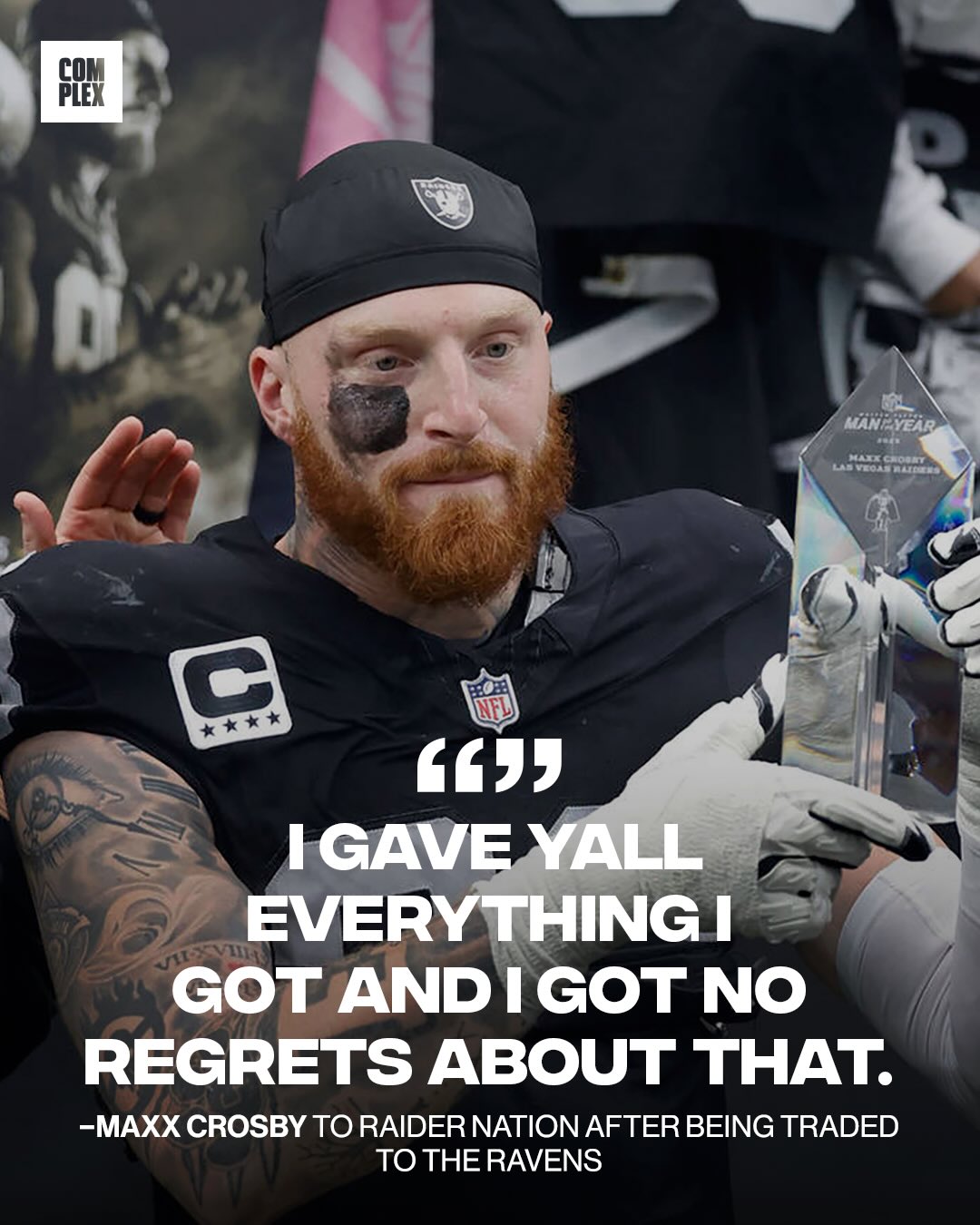 Still all love between Maxx Crosby and Raider Nation 🥹

(🎥: @maxxcrosby, @therushpod)