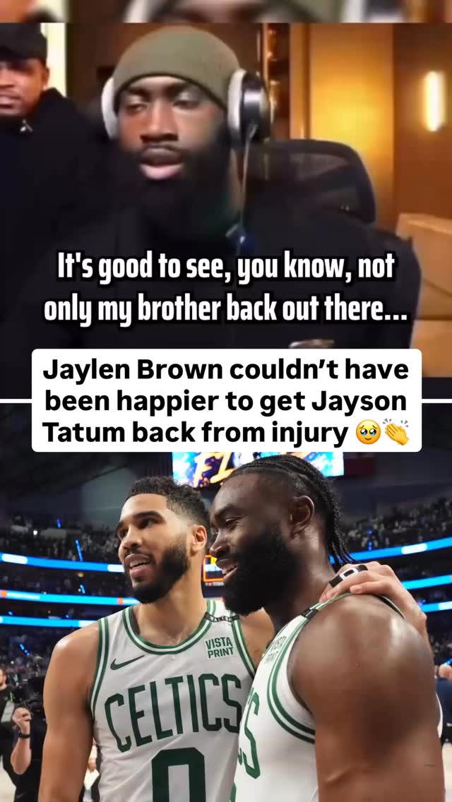 Jaylen Brown was thrilled to see Jayson Tatum back on the court after Tatum missed the Celtics’ first 62 games with an Achilles injury 🥹

(🎥 via FCHWPO / Twitch)