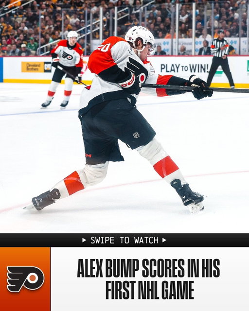 NOW THAT'S HOW YOU MAKE YOUR NHL DEBUT!!! 🧡