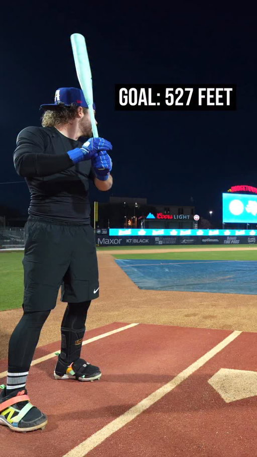 Trying to break the Statcast Home Run distance record…