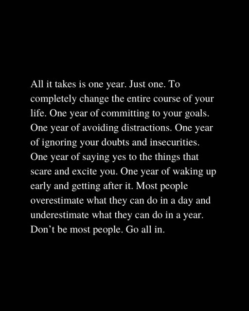 All it takes is one year. 
~~
Ps. If you’re new here, I’m Jay Yang. I wrote a book called You Can Just Do Things about how to create opportunities in your life without waiting for permission.

Every week, I write a free newsletter called The Spark to 10,000 readers where I share what I’m learning about strategy, decision-making, and building a career.

Readers have said it’s the newsletter they “can’t wait to open every Sunday.”

Comment “SPARK” and I’ll send you an invite to join the newsletter!