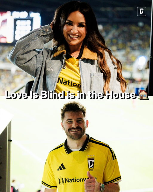 Connor and Jess from @loveisblindnetflix are in the building 🤩🤝