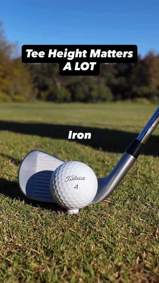 Tee height should match the shot you’re trying to hit.
Tee too high with an iron? You’ll likely catch it high on the face and lose ball speed. With the driver, too low and you’ll never hit up on it properly.
Use this as your quick guide to get the right tee height for each club — small detail, big difference.
If this is helpful for you click the link in our bio - we have tons of tips like this in our coaching plans that are guaranteed to make you better!