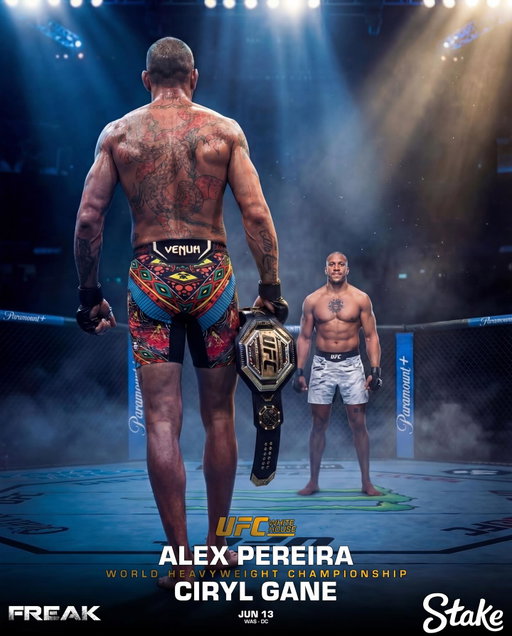 🚨BREAKING:Alex Pereira will move up to heavyweight to fight Ciryl Gane for the interim heavyweight championship at #UFCWhiteHouse