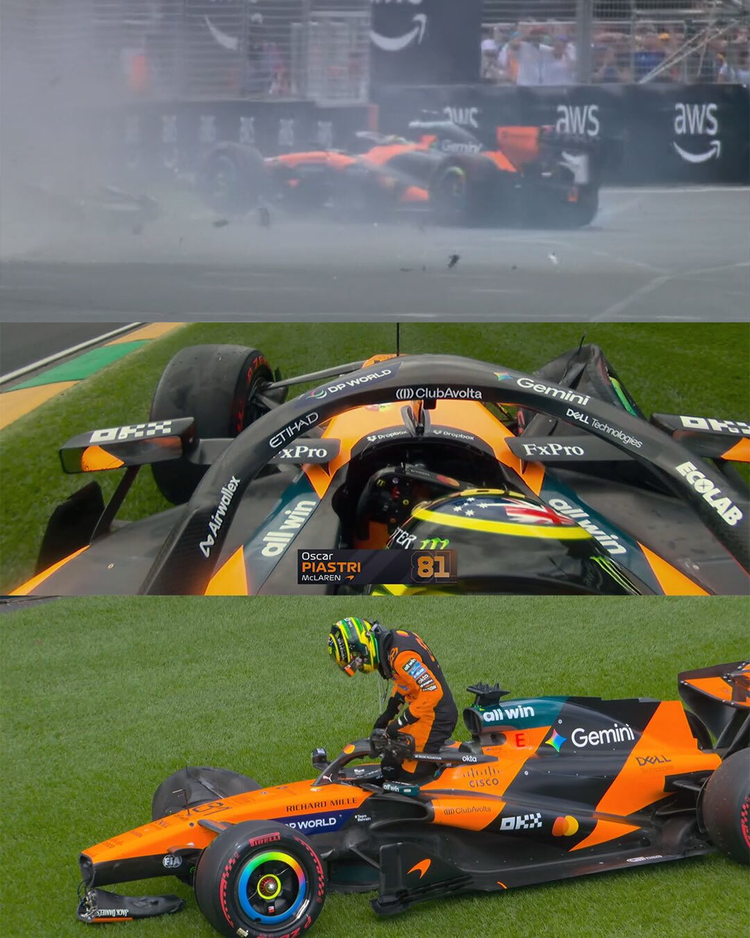 Oscar Piastri CRASHED leaving the garage before the Australian Grand Prix.

Everyone at Albert Park is STUNNED.