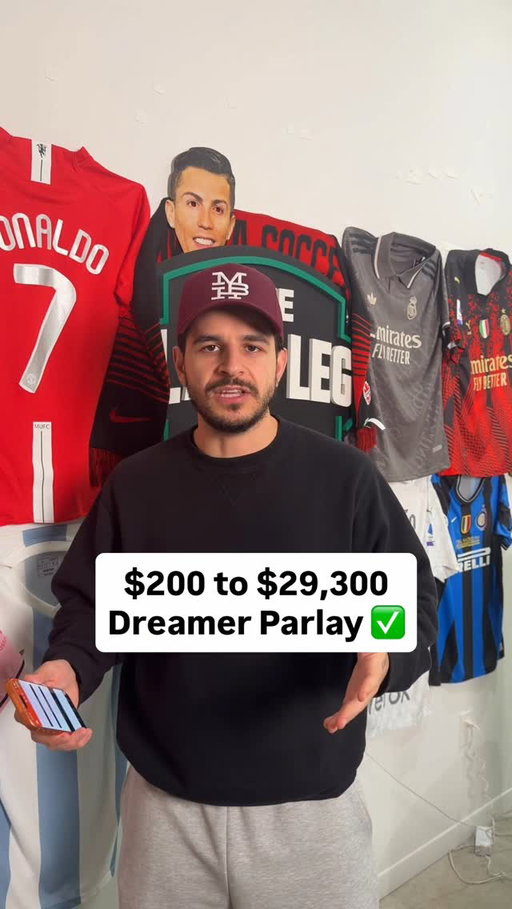 WE CASHED THE DREAMER PARLAY $200 FOR $23,900 ✅