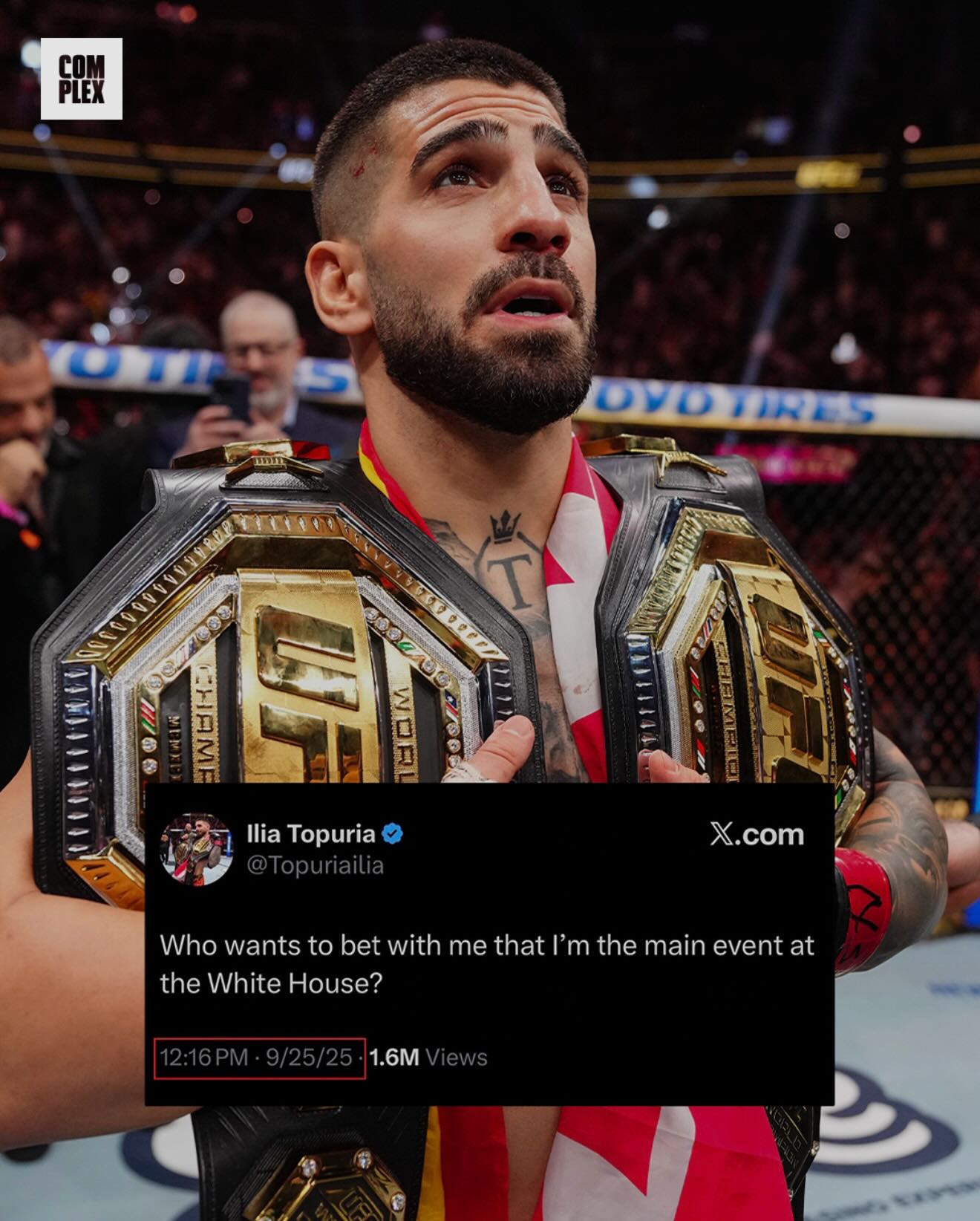 Headlining UFC’s White House event didn’t take Ilia Topuria by surprise, bro really guessed it 164 days ago 😭

[via/ X Topurialia]