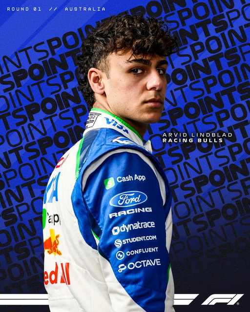 POINTS ON DEBUT! 👏

Arvid Lindblad caps off an impressive weekend with a P8 finish in his first Grand Prix 🤩

#F1 #Formula1 #AusGP @arvid.lindblad @visacashapprb