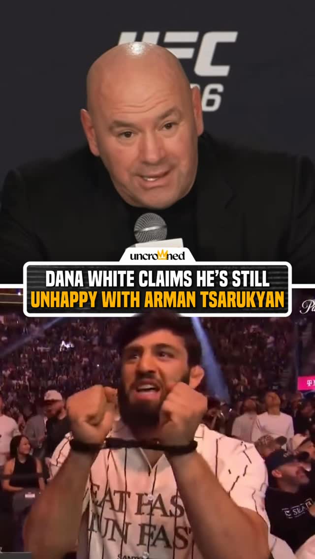 Dana White says he’s still “not thrilled” with @arm_011 🤦‍♂️
