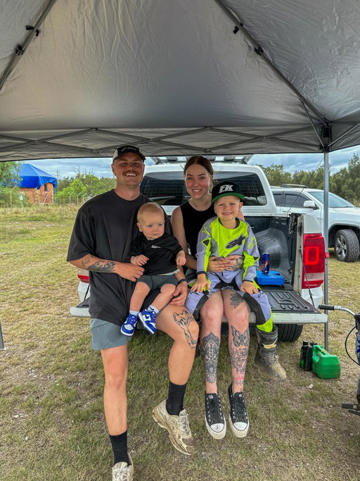Creed’s first time on the track today and he smashed it 🤙🏼
Creed rode for three hours straight before calling it and wanting sushi. Creed also went on the adult track, stacked it a few times and got back up to have another go. I’m so proud of you Creedy Poo 🖤