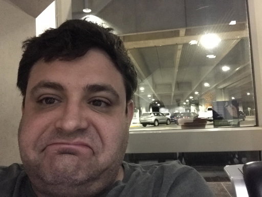 4:30AM-flight cancelled and nothing going out. Stuck in North Carolina for another day #lifeofacomedian
