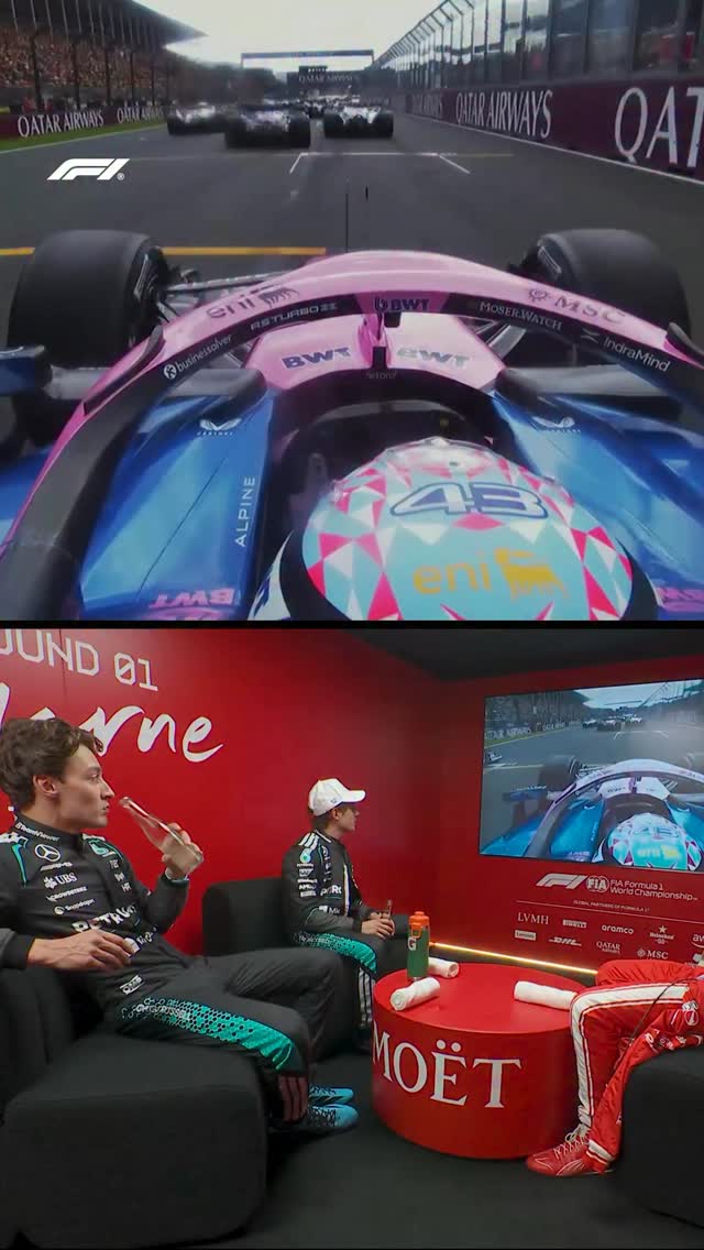 We ALL felt the same reaction seeing this moment 🤯

Shoutout to @francolapinto for these lightning-quick reactions 👏

#F1 #Formula1 #AusGP