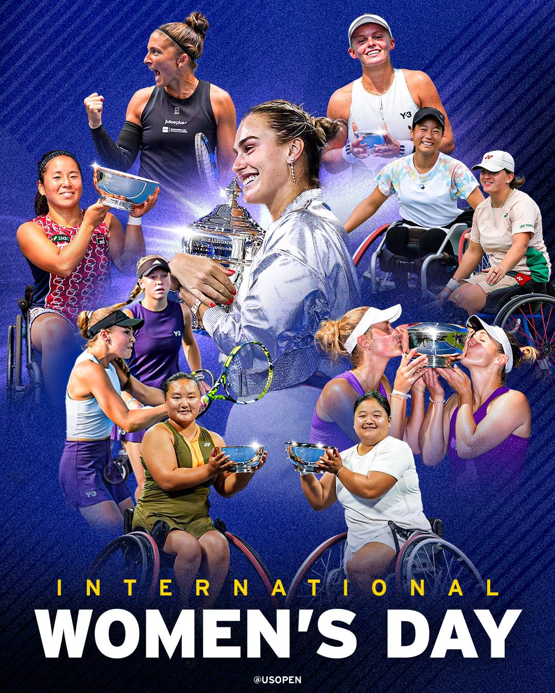 This International Women's Day, we celebrate all of our 2025 US Open women's and girls' champions. We honor their talent, determination, and excellence!