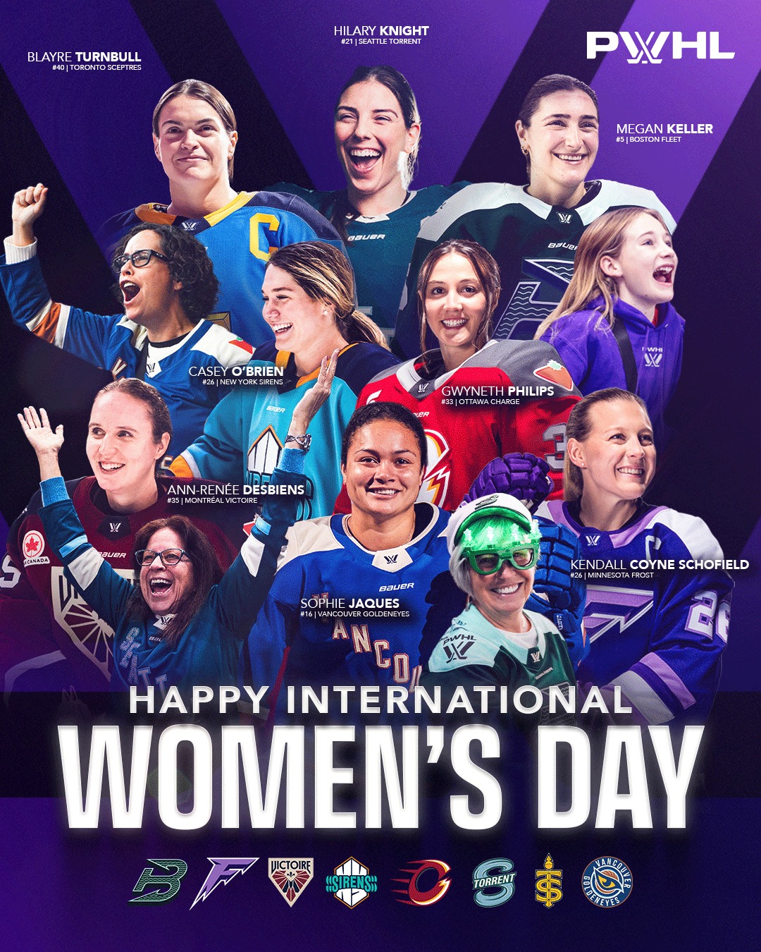 This International Women’s Day, we're shining a light on the women breaking barriers both on and off the ice. 

We see you. We stand in awe of you. We stand with you, today and every day.