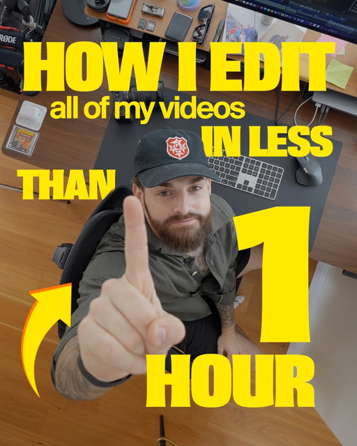 When I first started making content I was grinding out daily videos, which really built up my consistency. 

Some weeks that was great, but the weeks I was busy, it was so difficult & I nearly gave up quite a few times.

So I had to find a way to make this easier & also make multiple videos in a day. A system that meant not filming over & over again, or editing for hours on end. 

If you comment script, I can send it over to you