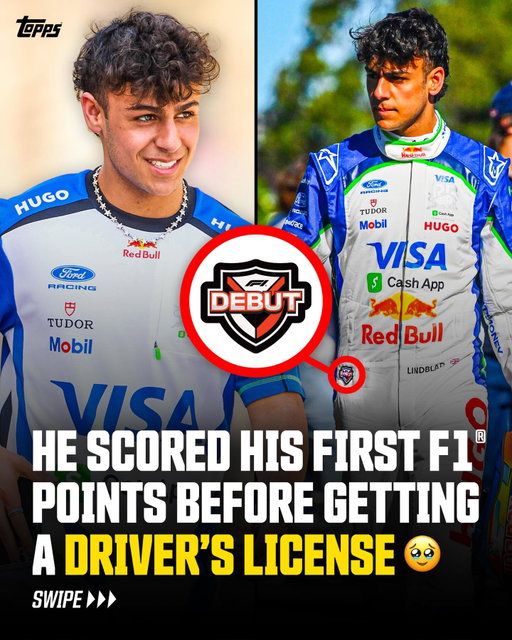 He got his first points before he got his license 💙 At just 18 years old, Arvid Lindblad has become the third-youngest driver in @f1 history to score points.

Arvid wore a special Debut Patch on his race suit during his incredible first Grand Prix™️. After the race, that patch was removed and will be inserted into a 1-of-1 autographed card for one lucky collector to find 👀

AMAZING 👏 @arvid.lindblad