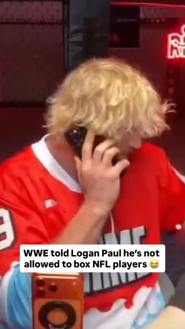Logan Paul got a call from the WWE saying he’s not allowed to box any NFL players 😅