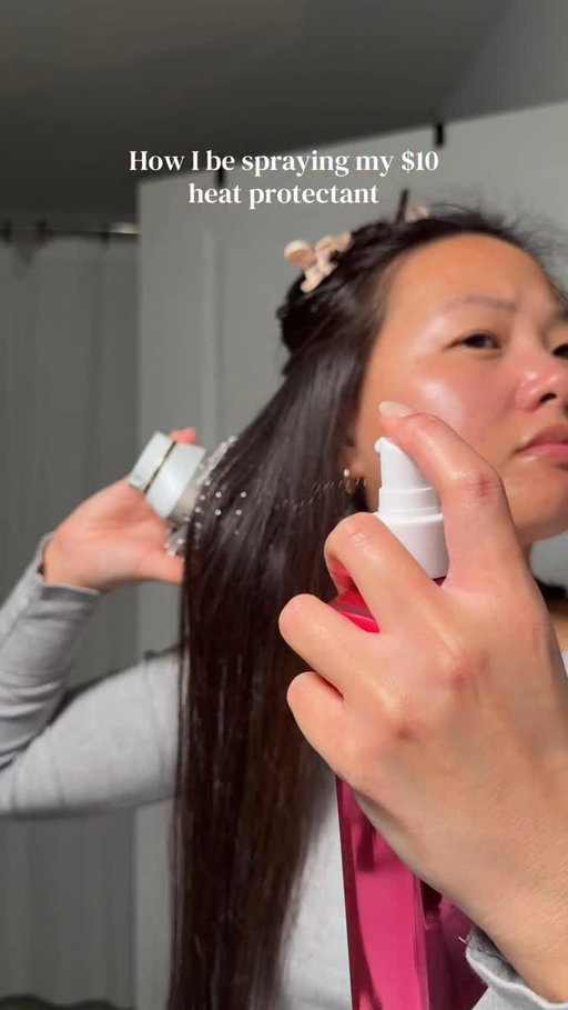 Just following the bottles instructions 🤷🏻‍♀️ #hair #hairtips #hairvideo #heatprotection