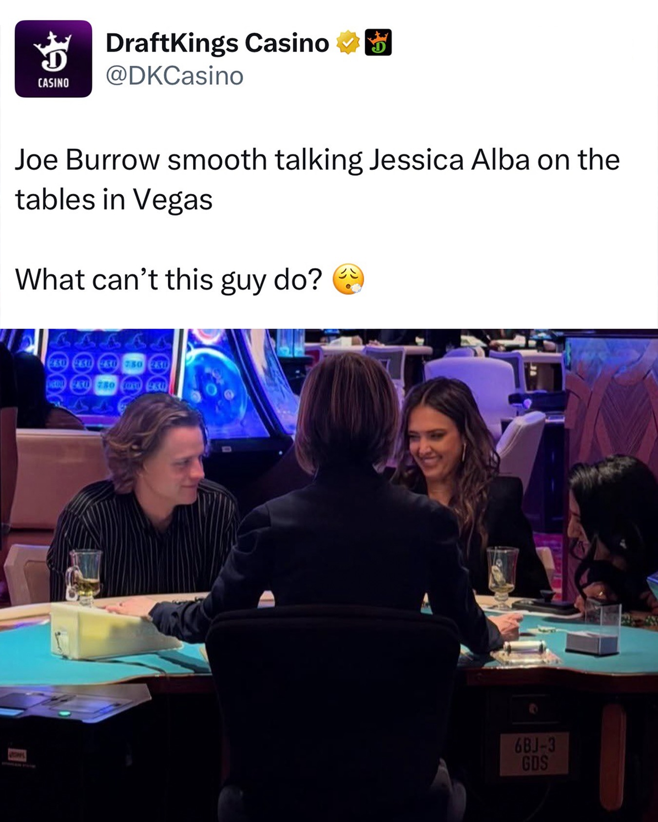 Joe Cool is an accurate nickname for Joe Burrow 😮‍💨

(via @br_betting)