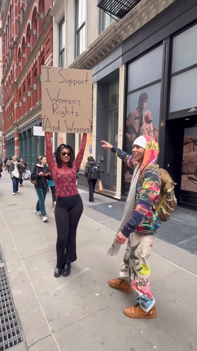 A woman’s right to wrong. Happy International Women’s Day!