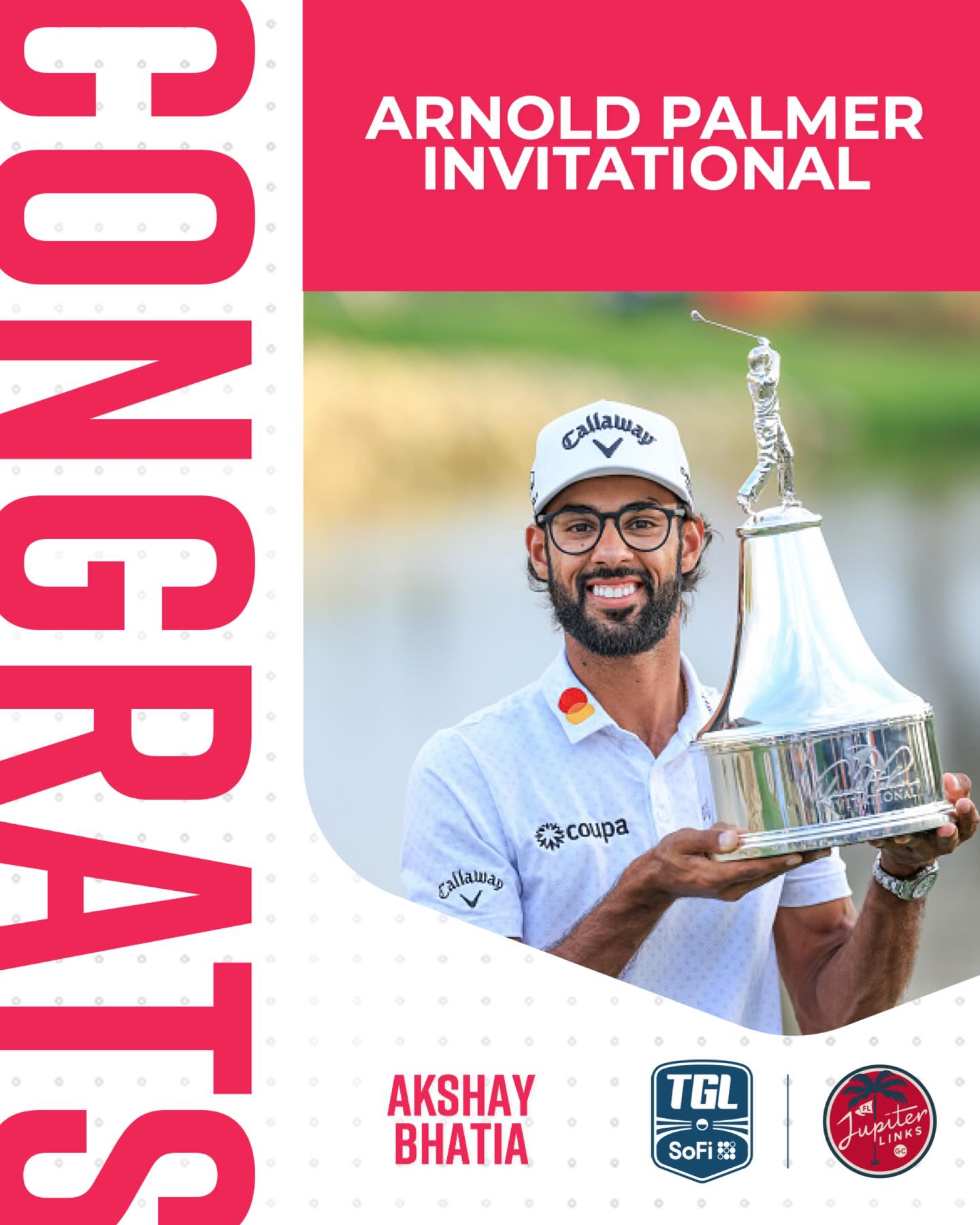What a win! Congrats, Akshay Bhatia 🏆