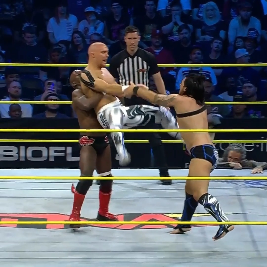 Tag team precision at its finest. #TNAiMPACT