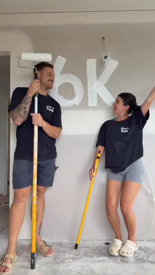 Six thousand people joining us for this project! Woohoo! 🎉 🔧
The biggest thank you for following along with us on this reno journey! 

We’re having so much fun (our bank account is not)! And we’re only just getting started ⚒️😍🫶🏽

#reno #renovation #tasmania