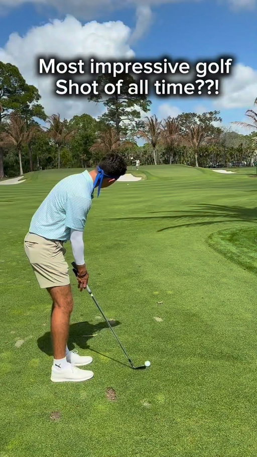 Might be the most impressive shot I’ve ever hit #golf #dialed #pgatour #headband