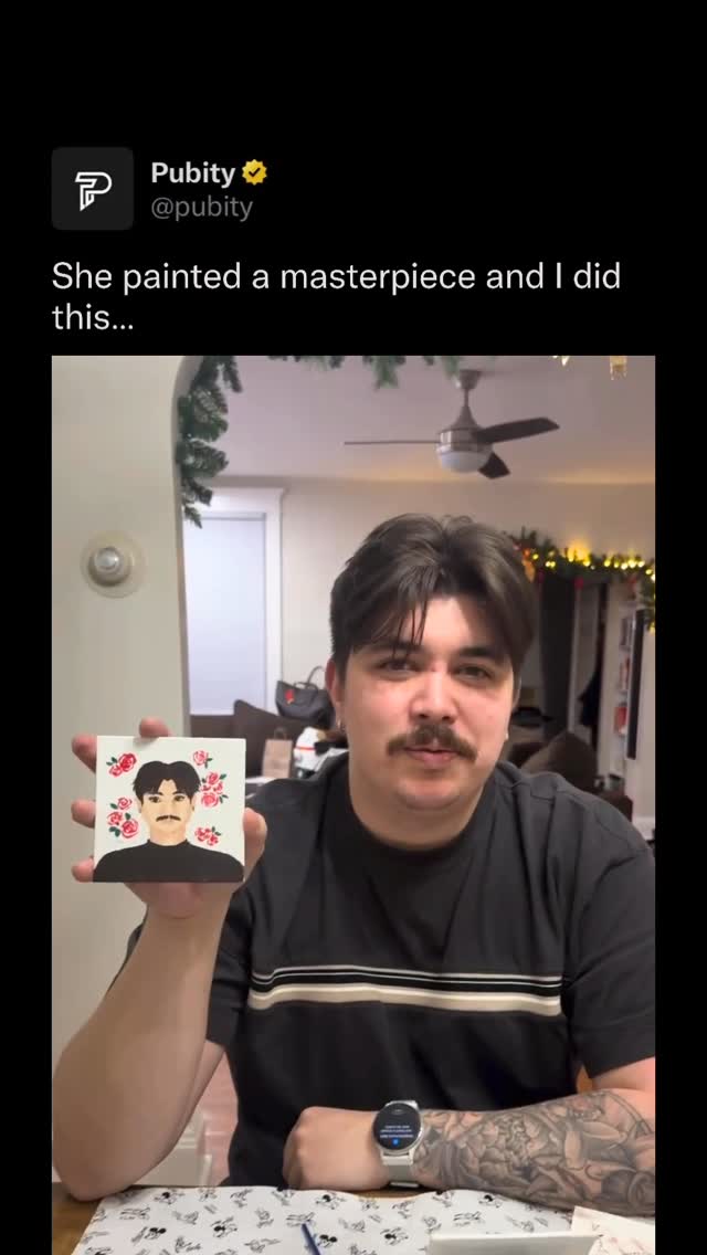 🎨

The “paint your partner” date night trend keeps proving one universal truth: one person in every couple has been hiding serious artistic talent while the other peaked at stick figures. Research from Drexel University found that creating art together significantly reduces cortisol levels in both partners, meaning even the world’s worst portrait is technically still good for your health. The laughter alone probably added years to their lives.

(Via @prapeymao @ayerant)

#wholesome #funny