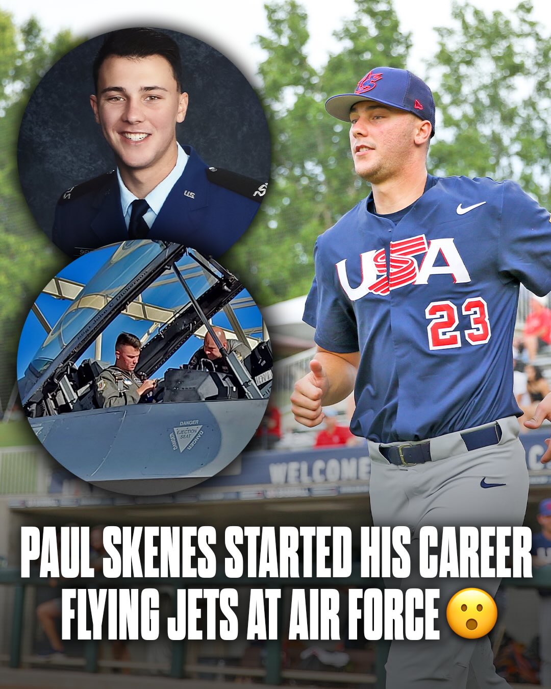 From fighter jets to #WorldBaseballClassic ace 😤

Paul Skenes’ journey to one of baseball’s biggest stages started in the Air Force!