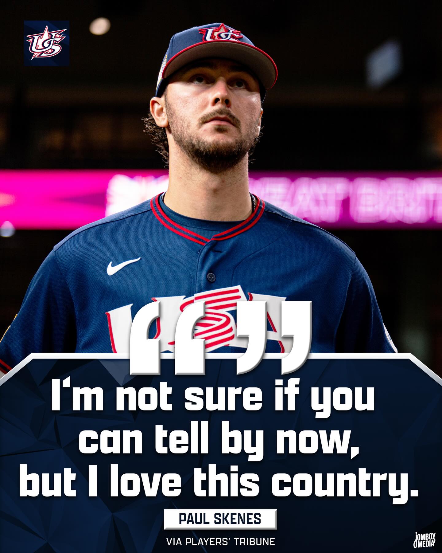 Paul Skenes wrote a letter detailing what playing for Team USA means to him as someone who initially planned to serve in the Air Force. Link in story