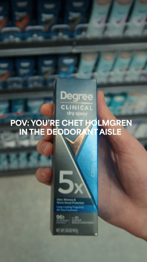 Something big is tipping off soon 👀 It may be lonely at the top, but we've got you covered. Degree Clinical 5X - built for high pressure moments 🏀Find it at Walmart or Amazon now.