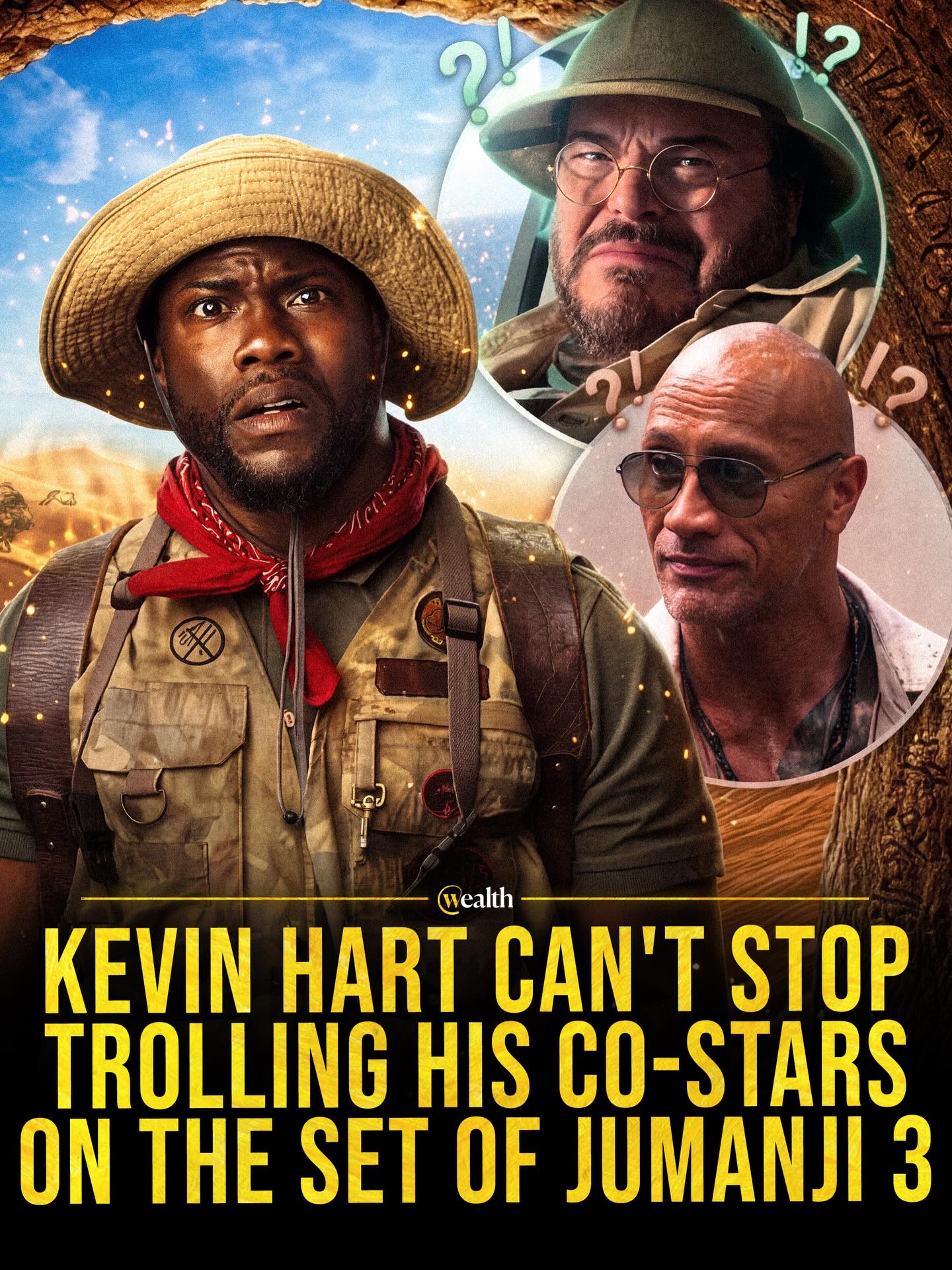 Kevin Hart’s trolling is doing Jumanji 3’s promo early 🎥😂

Kevin Hart’s recent set clips with Dwayne Johnson and Jack Black do more than fill downtime. With Jumanji 3 filming now for a December 11, 2026 release, they keep the franchise focused on its strongest asset: a cast people already enjoy watching together.

#Movies #Entertainment #Jumanji3 #BehindTheScenes #KevinHart